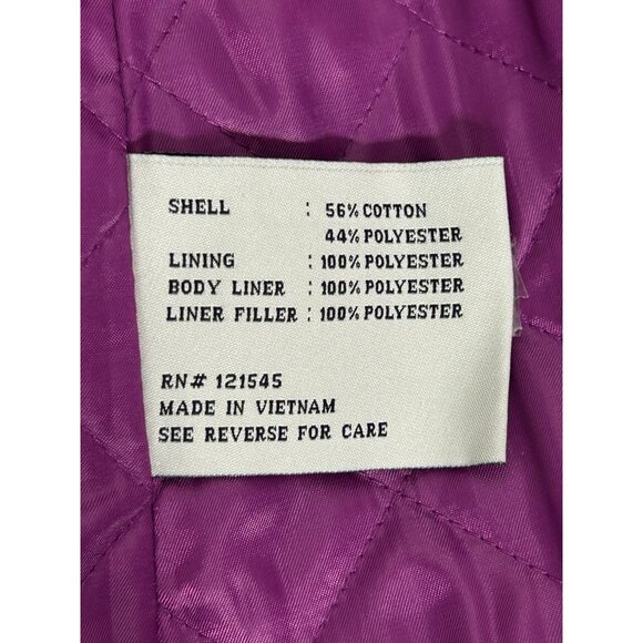 London Fog Women's Heritage Trench Coat w/ Hood & Liner in Purple - Sz S - Picture 12 of 12